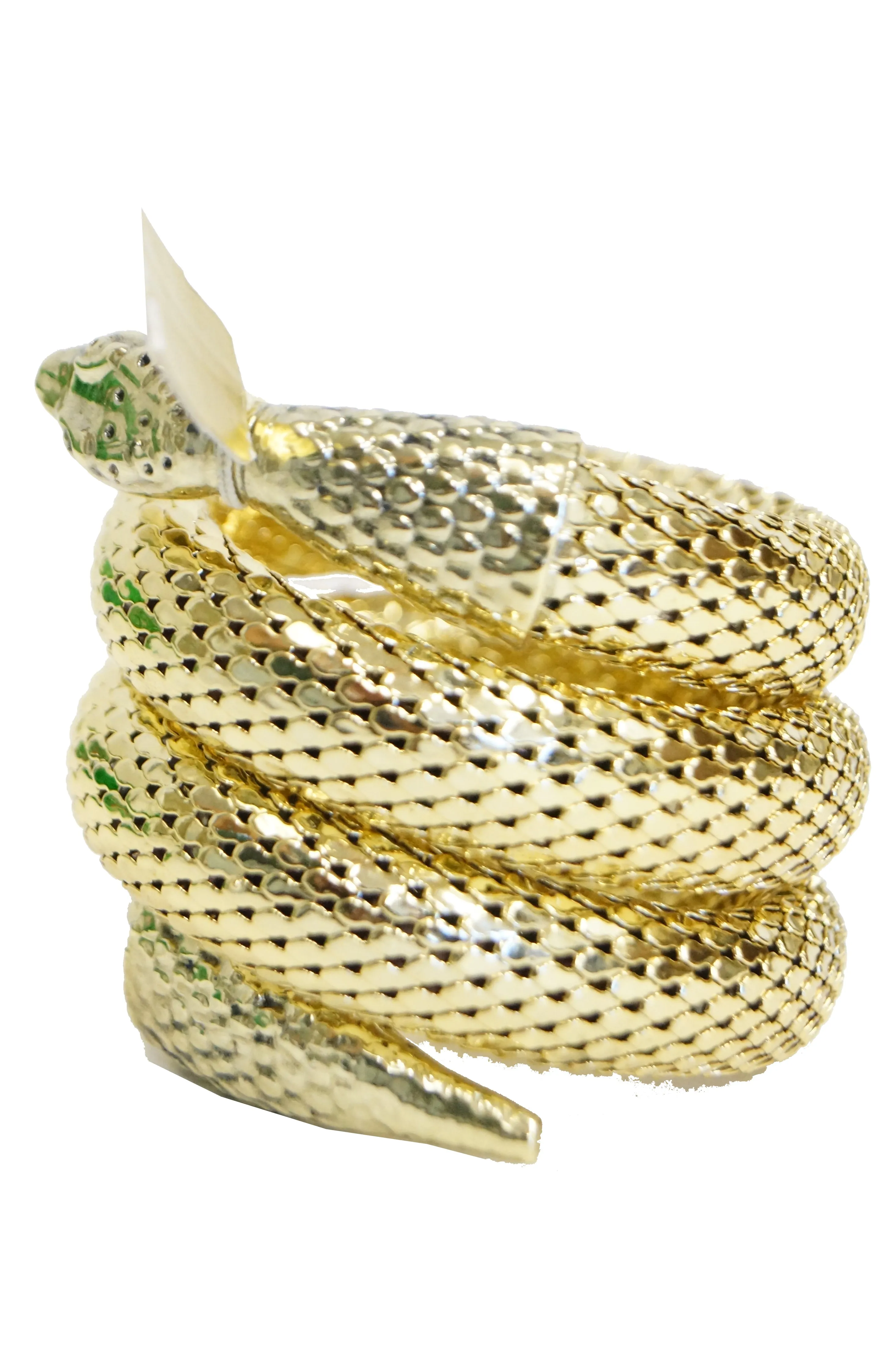1970s NOS Whiting and Davis Snake Cuff with Tag