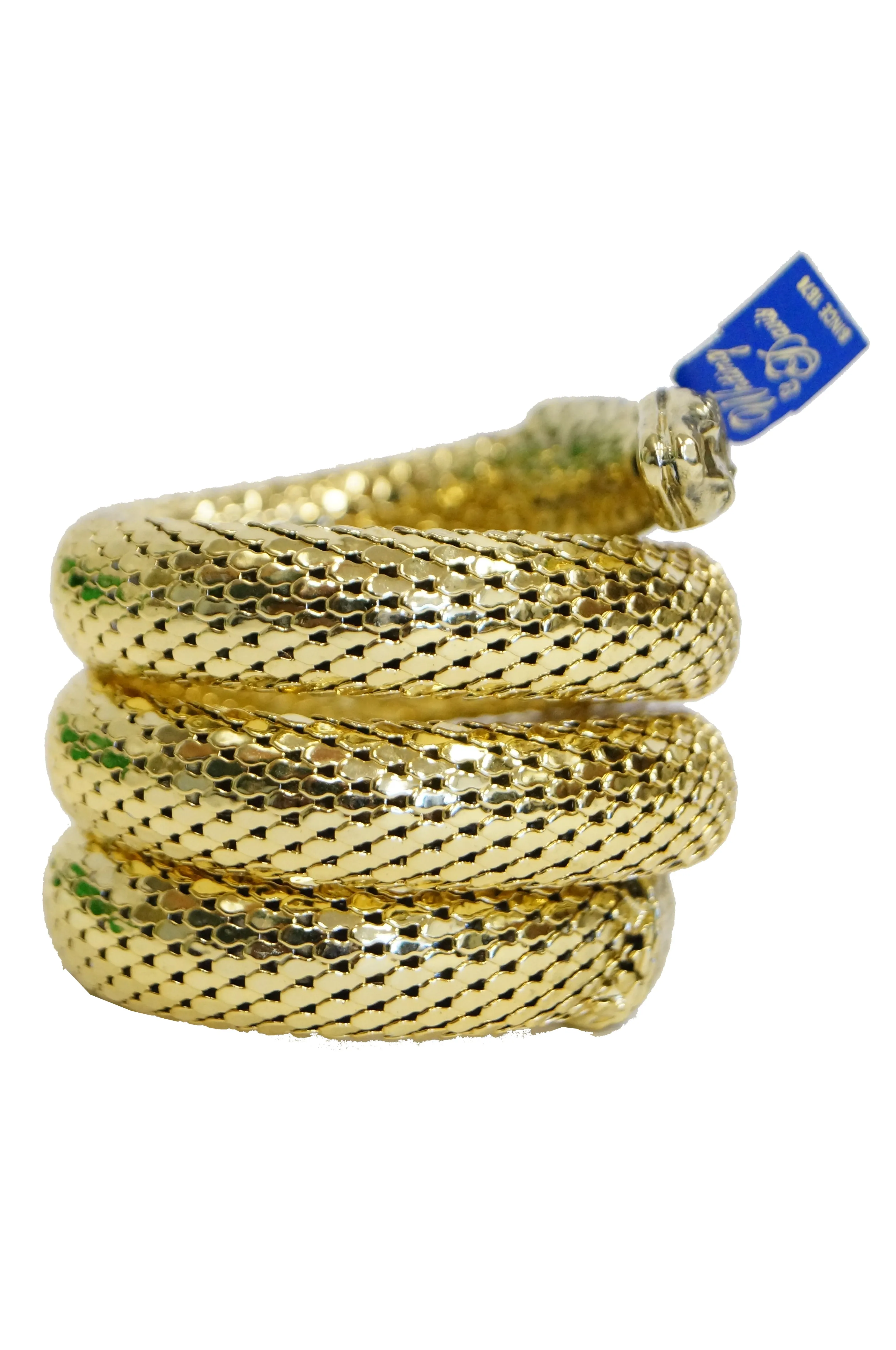 1970s NOS Whiting and Davis Snake Cuff with Tag