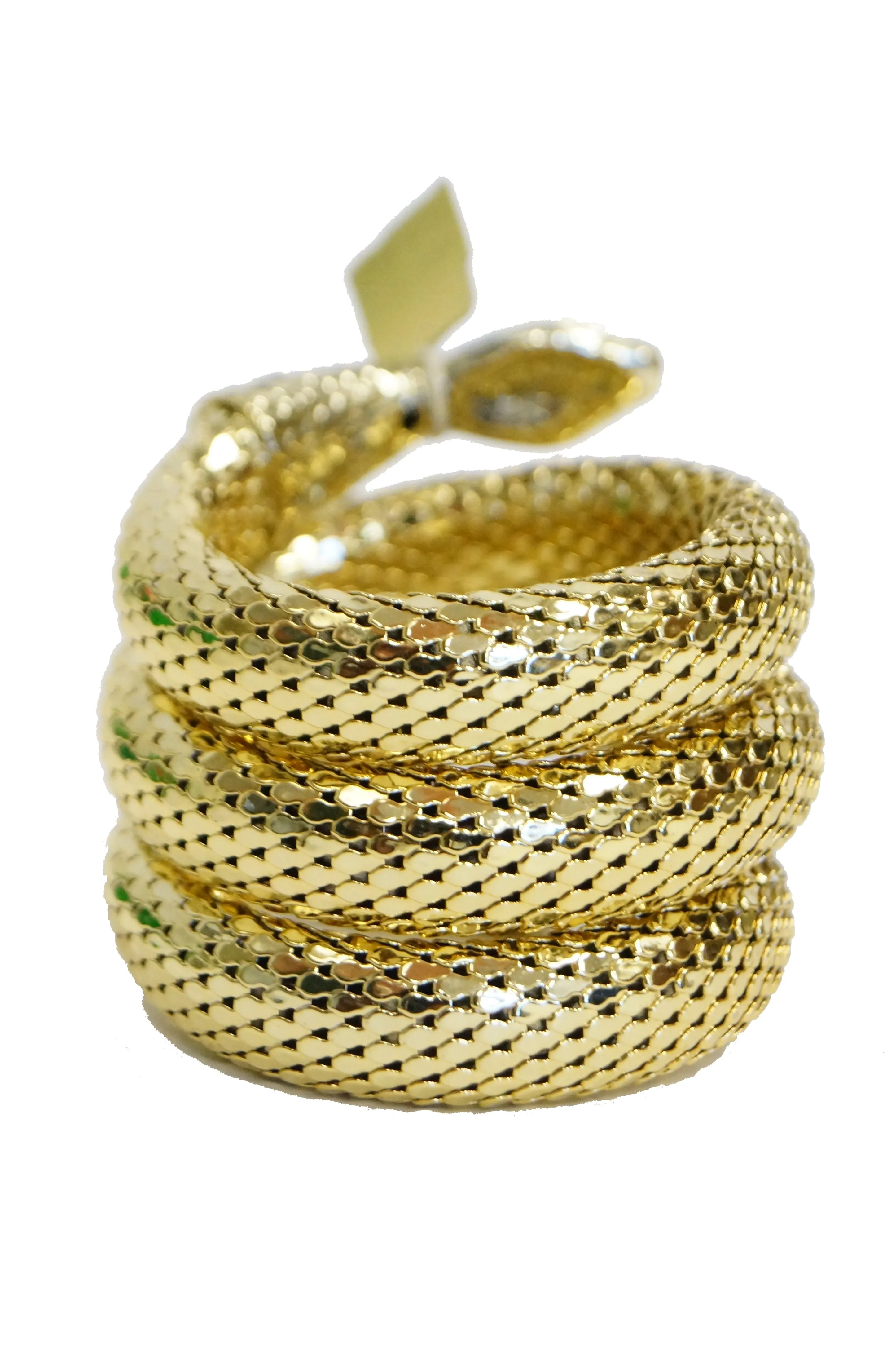1970s NOS Whiting and Davis Snake Cuff with Tag