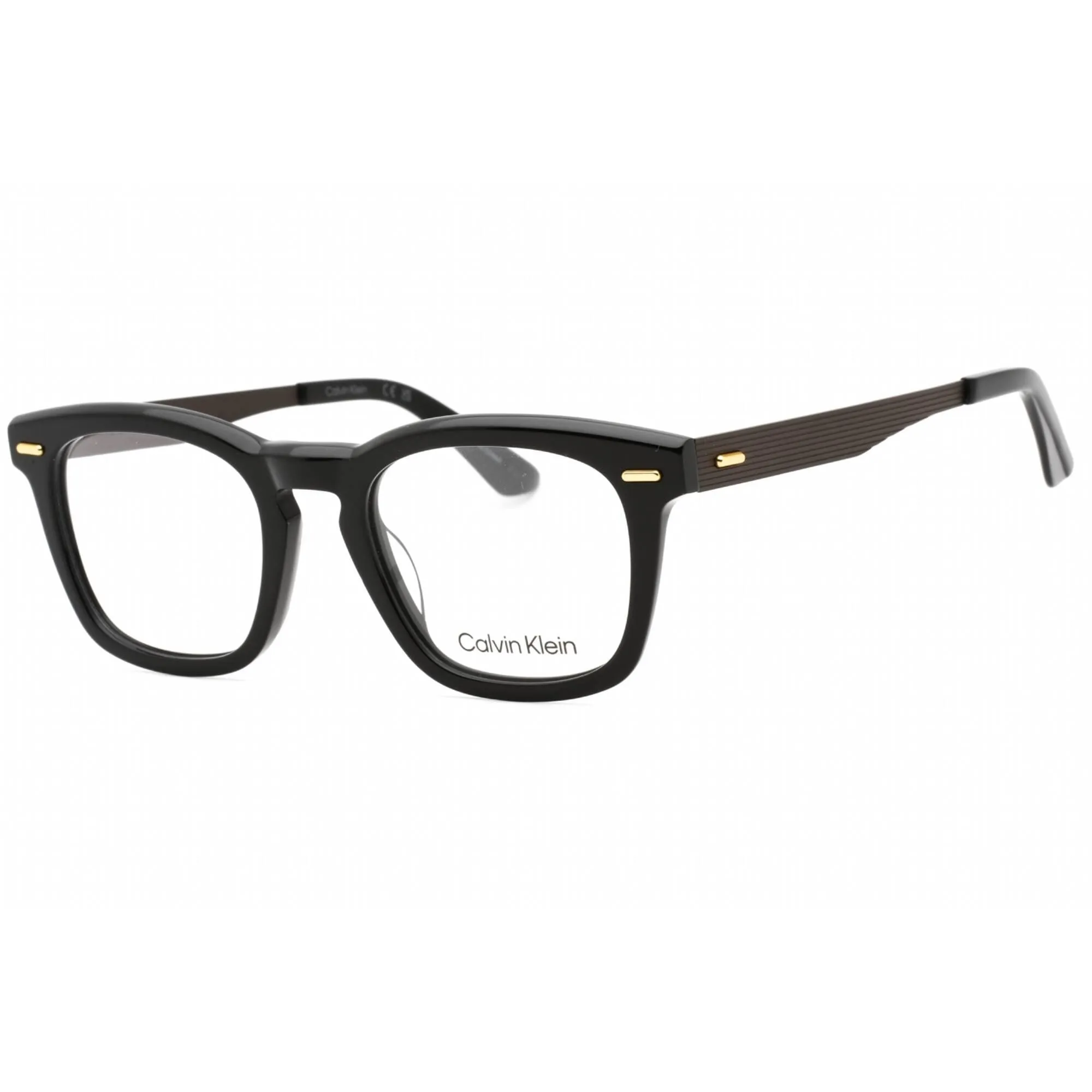 Calvin Klein Men's Eyeglasses - Black Plastic Full Rim Rectangular Frame | CK21517 001 Calvin Klein Eyeglasses