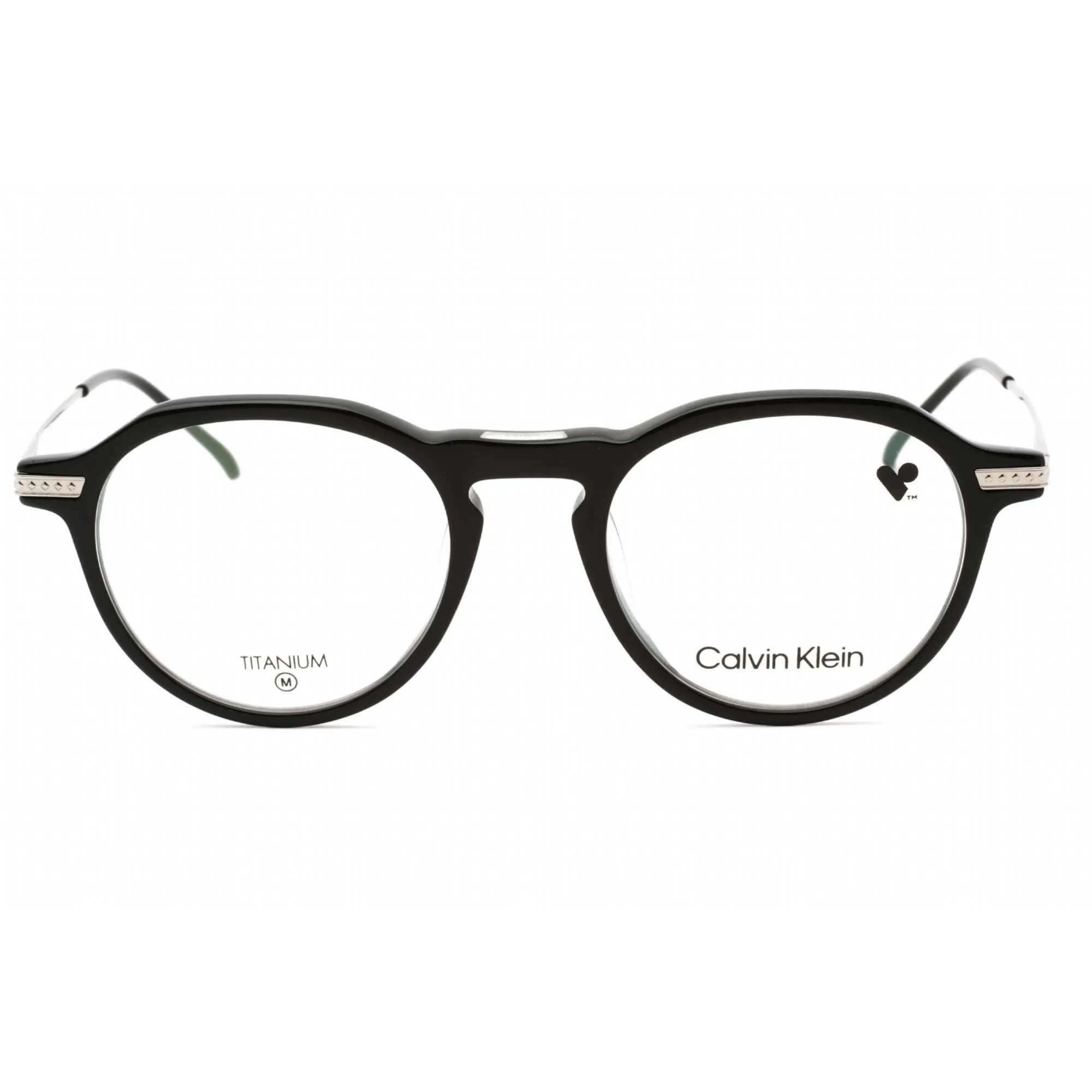 Calvin Klein Men's Eyeglasses - Black Plastic Full Rim Round Frame | CK23532T 001 Calvin Klein Eyeglasses