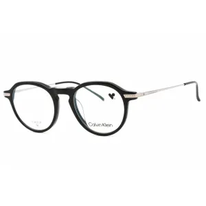 Calvin Klein Men's Eyeglasses - Black Plastic Full Rim Round Frame | CK23532T 001 Calvin Klein Eyeglasses