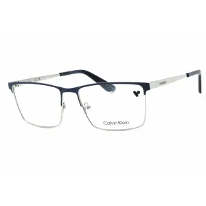 Calvin Klein Men's Eyeglasses - Blue/Gunmetal Metal Rectangular Full Rim | CK22102 460 Calvin Klein Eyeglasses