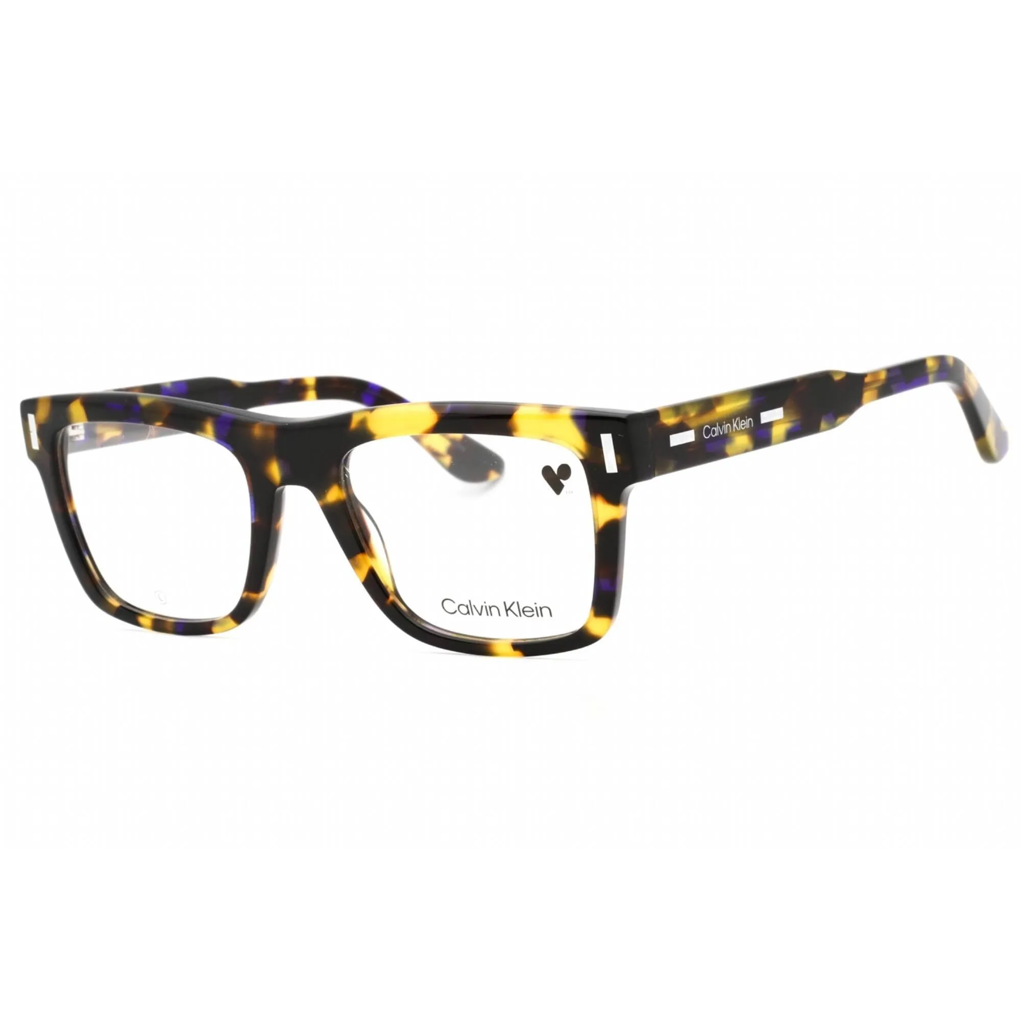 Calvin Klein Men's Eyeglasses - Brown Blue Havana Plastic Full Rim Frame | CK23519 218 Calvin Klein Eyeglasses