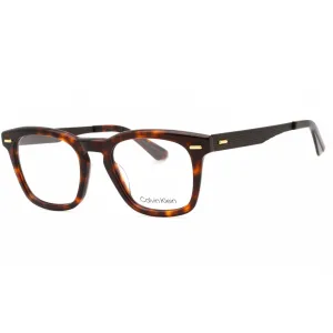 Calvin Klein Men's Eyeglasses - Brown Havana Plastic Cat Eye Full Rim | CK21517 220 Calvin Klein Eyeglasses