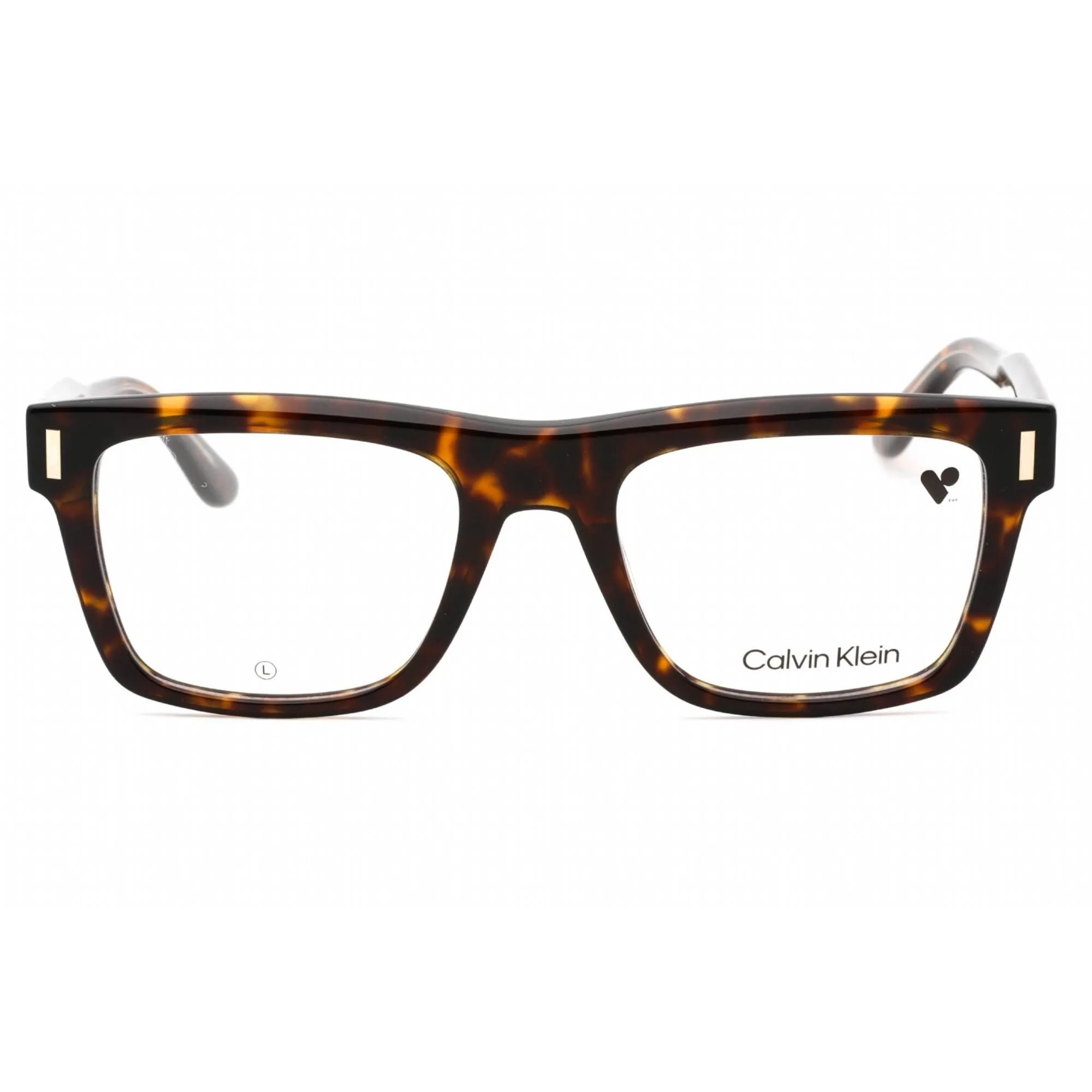 Calvin Klein Men's Eyeglasses - Dark Havana Full Rim Rectangular Frame | CK23519 237 Calvin Klein Eyeglasses
