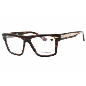 Calvin Klein Men's Eyeglasses - Dark Havana Full Rim Rectangular Frame | CK23522 235 Calvin Klein Eyeglasses