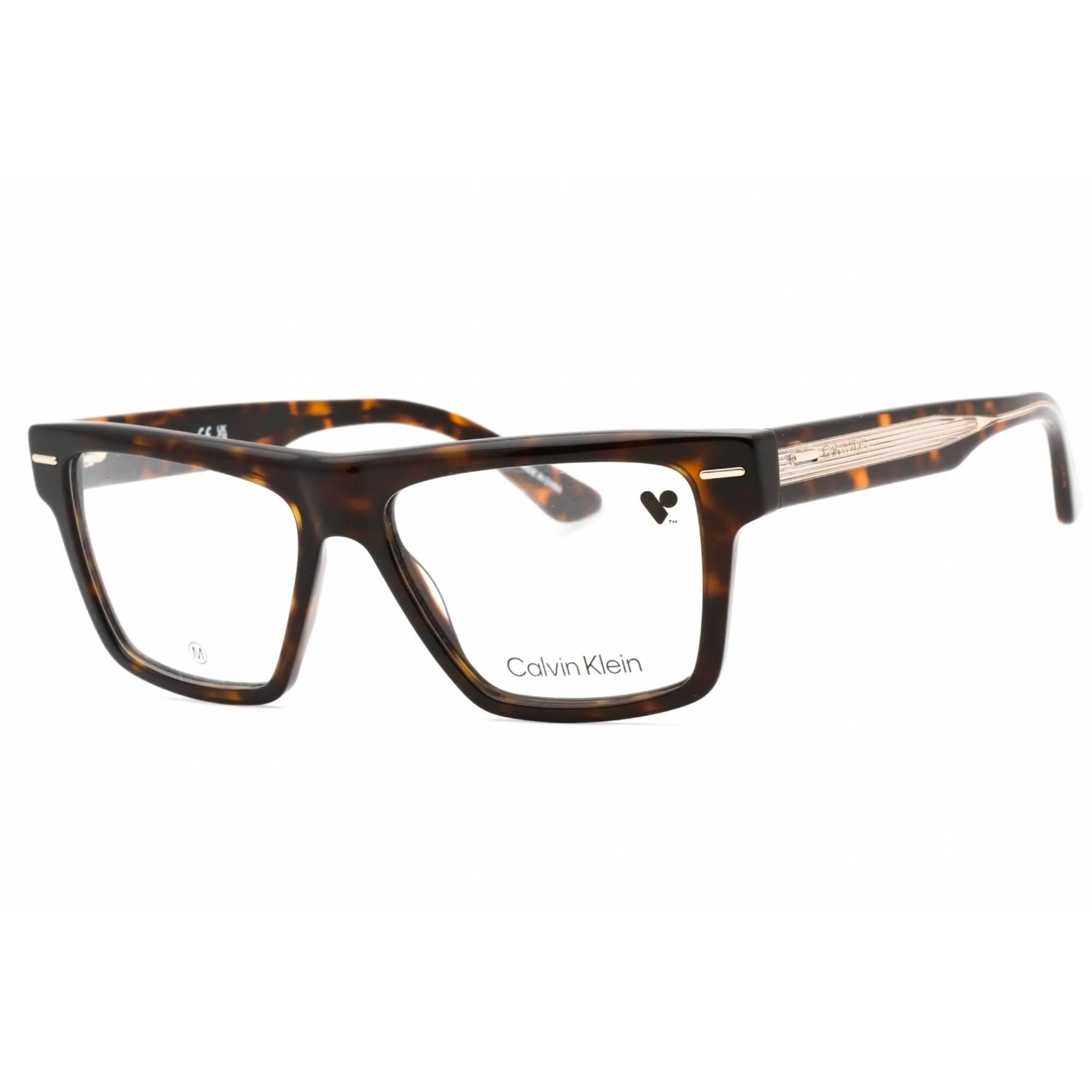Calvin Klein Men's Eyeglasses - Dark Havana Full Rim Rectangular Frame | CK23522 235 Calvin Klein Eyeglasses