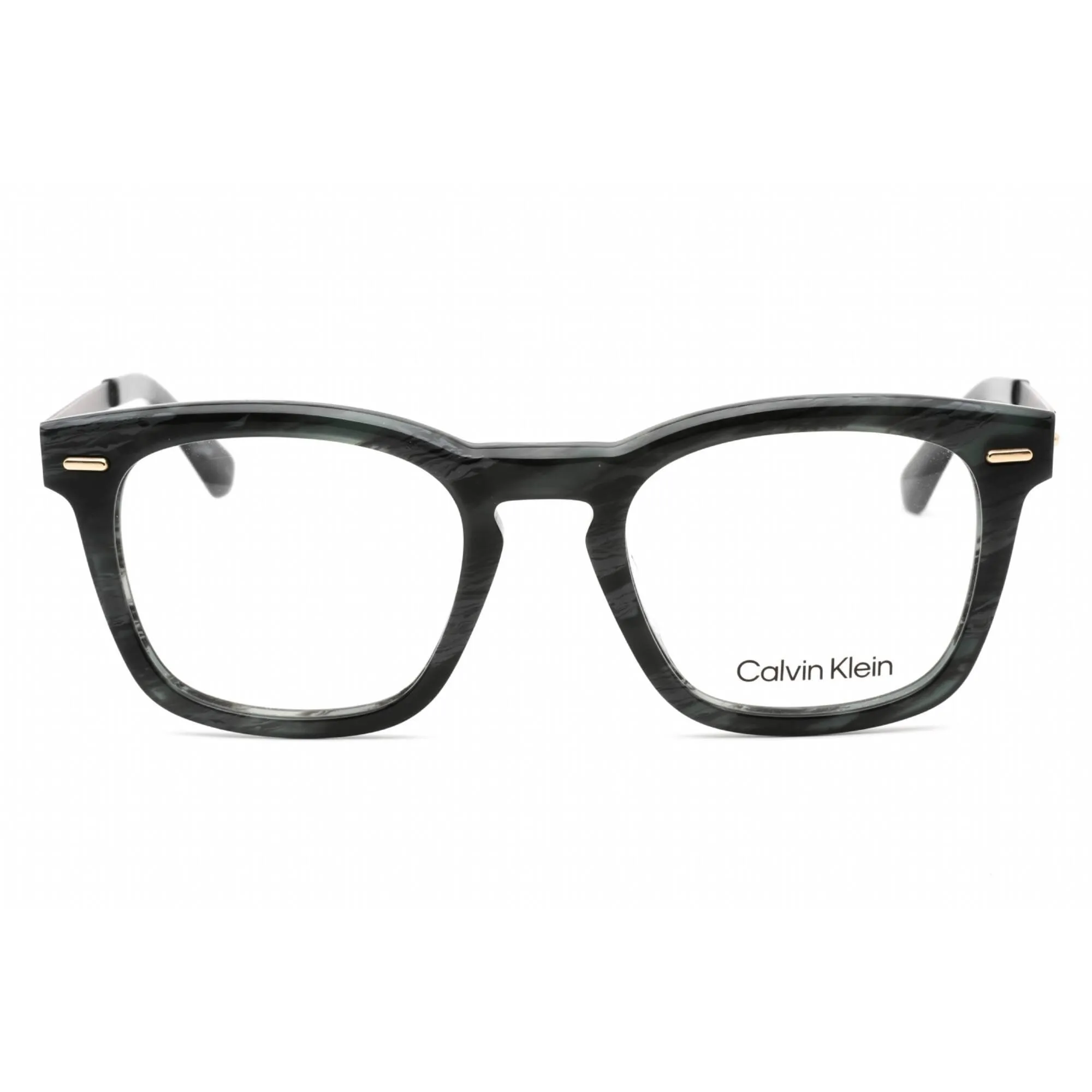 Calvin Klein Men's Eyeglasses - Full Rim Horn Blue Plastic Rectangular | CK21517 420 Calvin Klein Eyeglasses