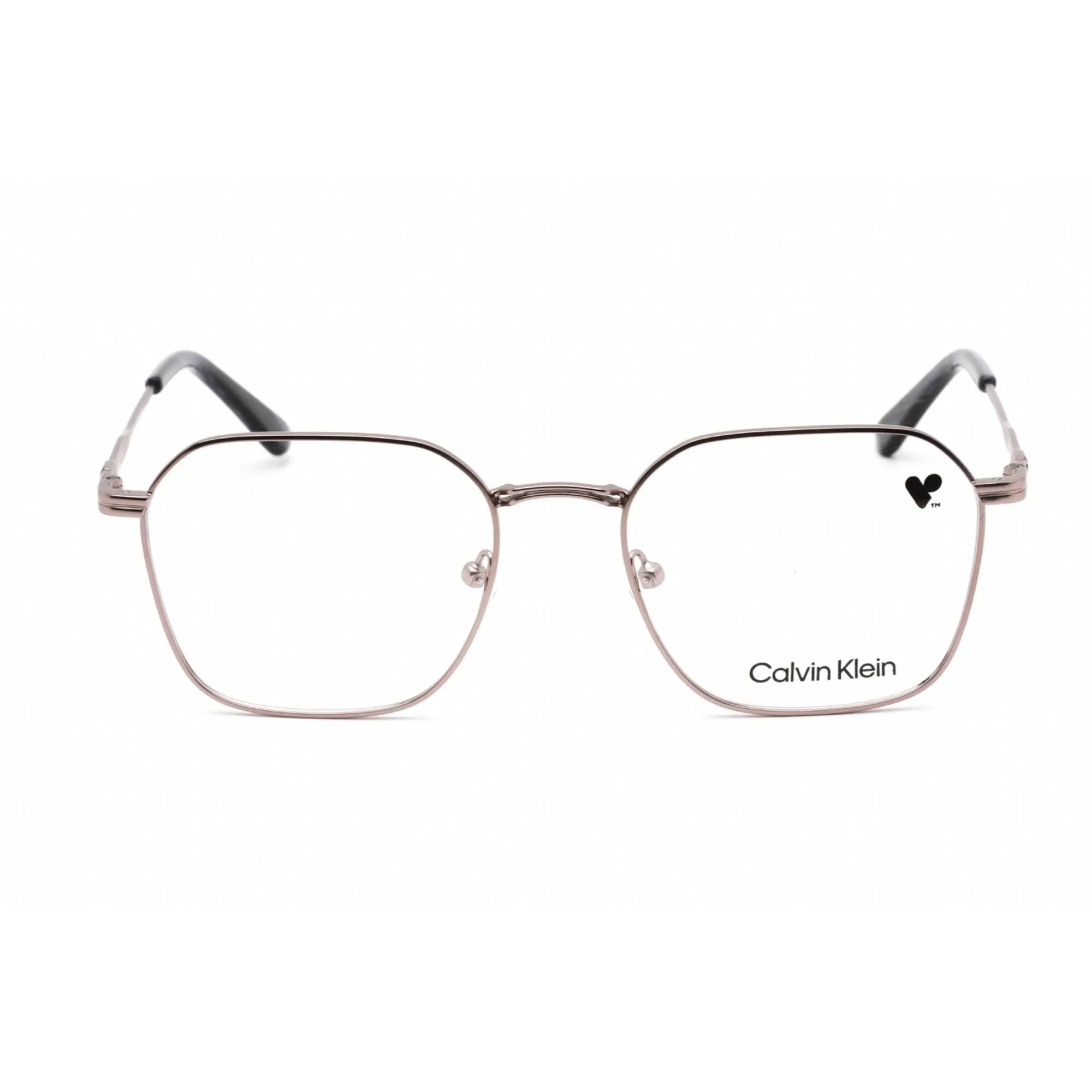 Calvin Klein Men's Eyeglasses - Light Gunmetal Metal Square Shape Frame | CK22116 014 Calvin Klein Eyeglasses