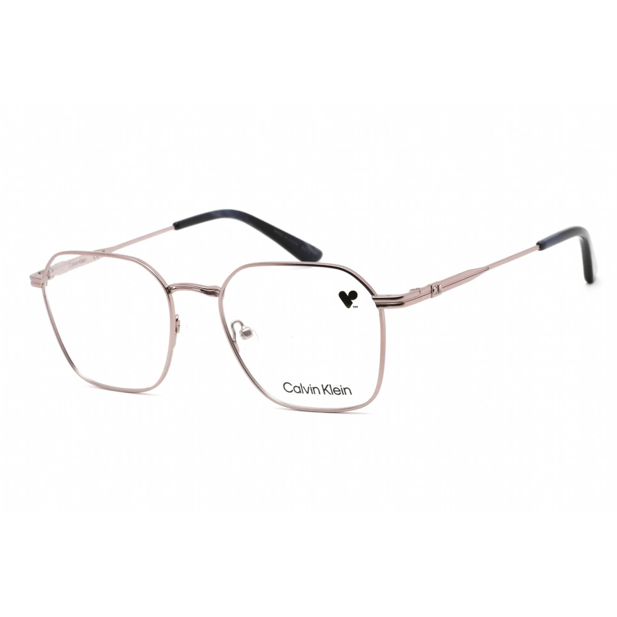 Calvin Klein Men's Eyeglasses - Light Gunmetal Metal Square Shape Frame | CK22116 014 Calvin Klein Eyeglasses