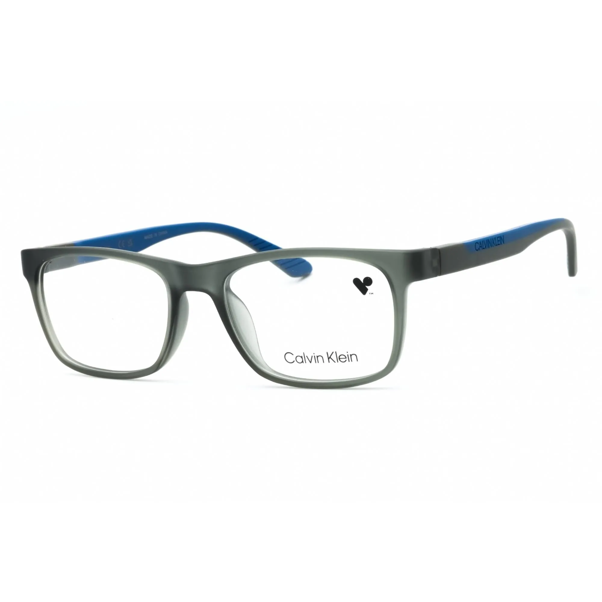 Calvin Klein Men's Eyeglasses - Matte Crystal Grey Square Full Rim Frame | CK20535 020 Calvin Klein Eyeglasses