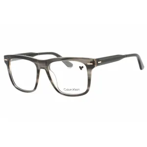 Calvin Klein Men's Eyeglasses - Striped Grey Full Rim Rectangular Frame | CK22538 023 Calvin Klein Eyeglasses