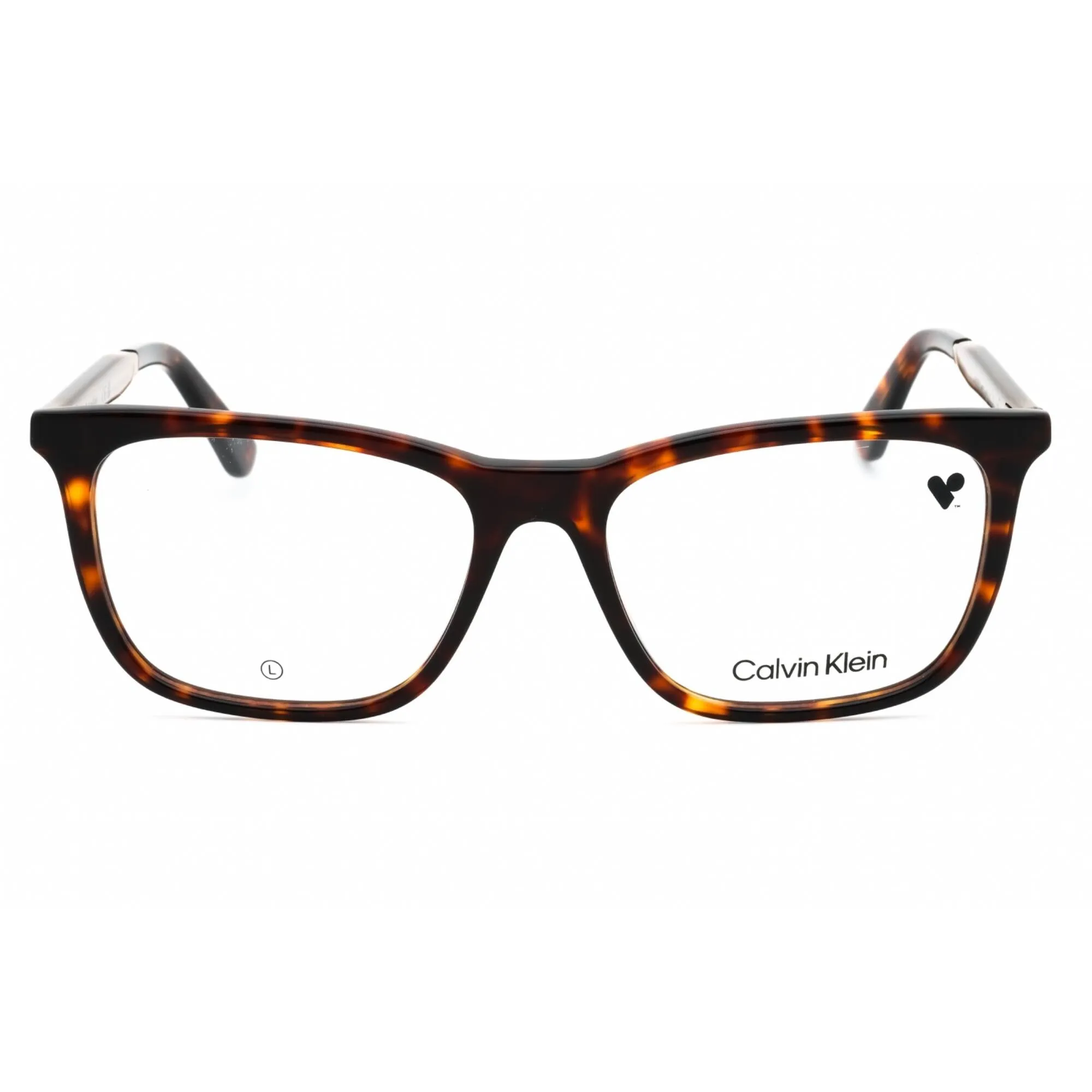 Calvin Klein Men's Eyeglasses - Tortoise Acetate Square Full Rim Frame | CK23547 240 Calvin Klein Eyeglasses