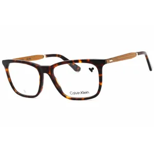 Calvin Klein Men's Eyeglasses - Tortoise Acetate Square Full Rim Frame | CK23547 240 Calvin Klein Eyeglasses