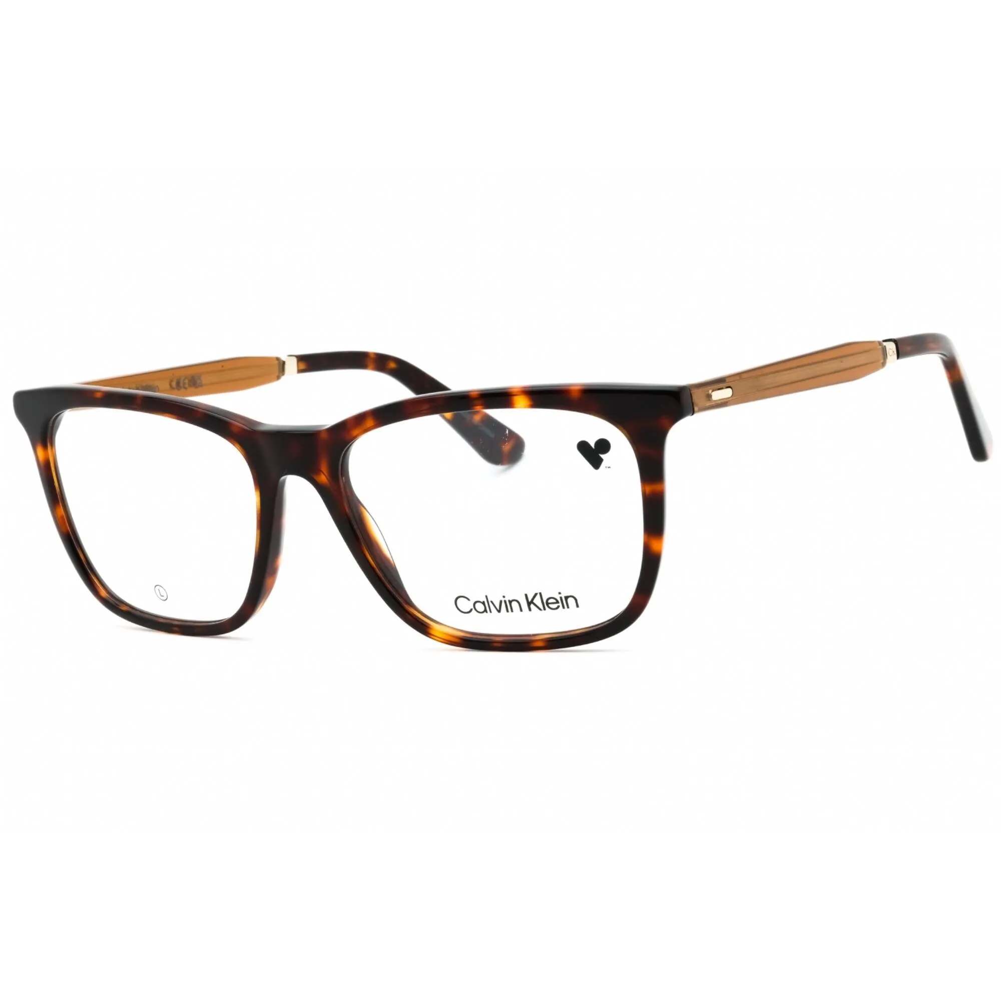 Calvin Klein Men's Eyeglasses - Tortoise Acetate Square Full Rim Frame | CK23547 240 Calvin Klein Eyeglasses