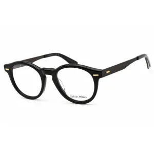 Calvin Klein Unisex Eyeglasses - Black Round Full Rim Frame Clear Lens | CK21518 001 Calvin Klein Sunglasses