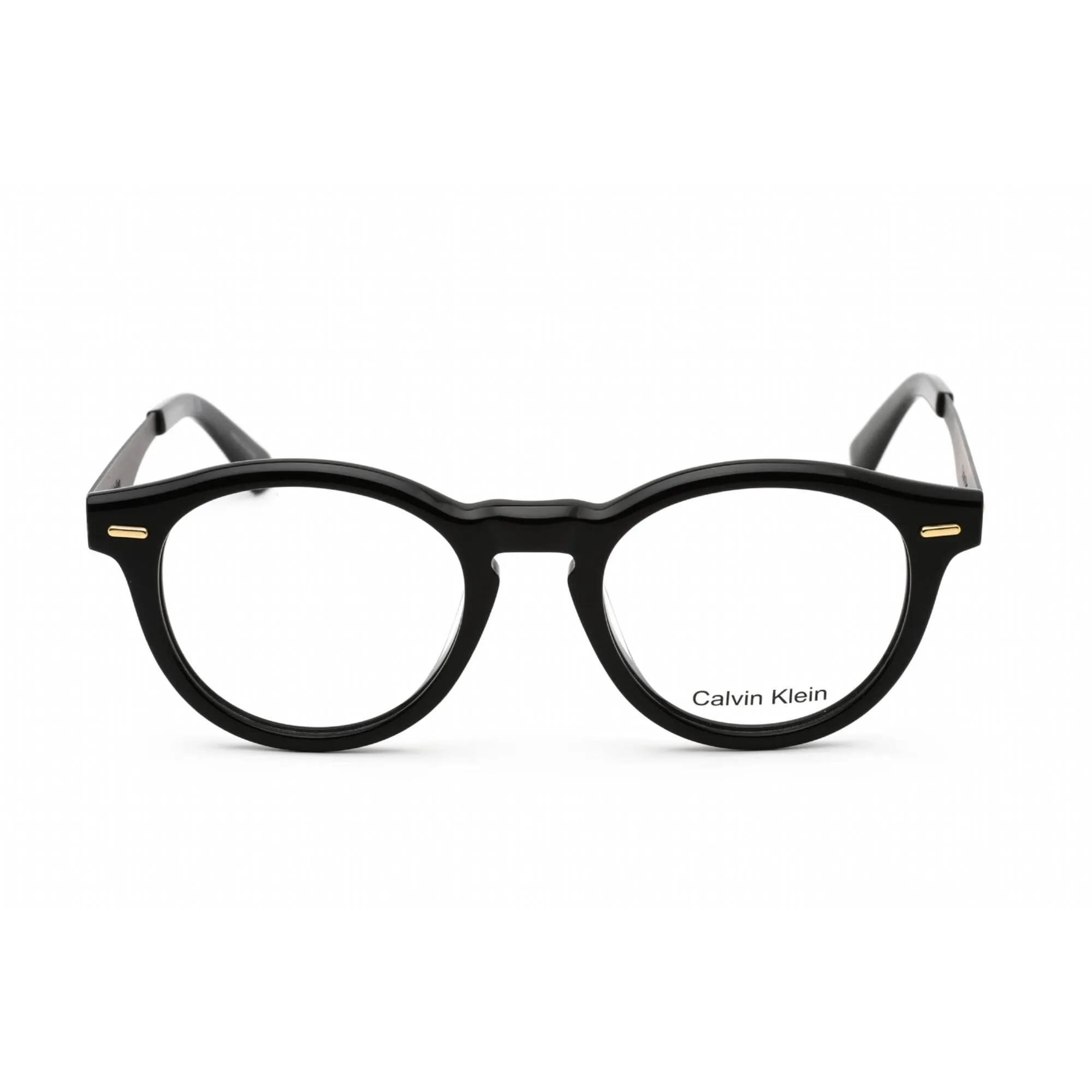 Calvin Klein Unisex Eyeglasses - Black Round Full Rim Frame Clear Lens | CK21518 001 Calvin Klein Sunglasses