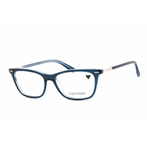 Calvin Klein Unisex Eyeglasses - Full Rim Rectangular Blue Plastic Frame | CK22506 438 Calvin Klein Eyeglasses