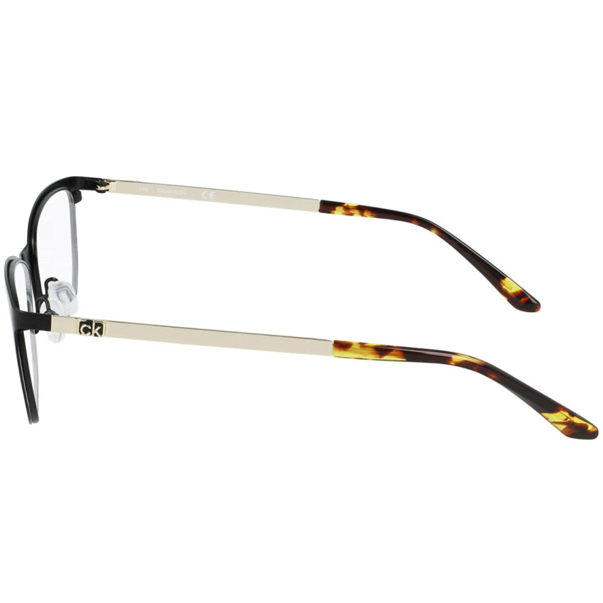 Calvin Klein Women's Eyeglasses - Black Metal rectangular Shape Frame | CK21118 001 Calvin Klein Eyeglasses