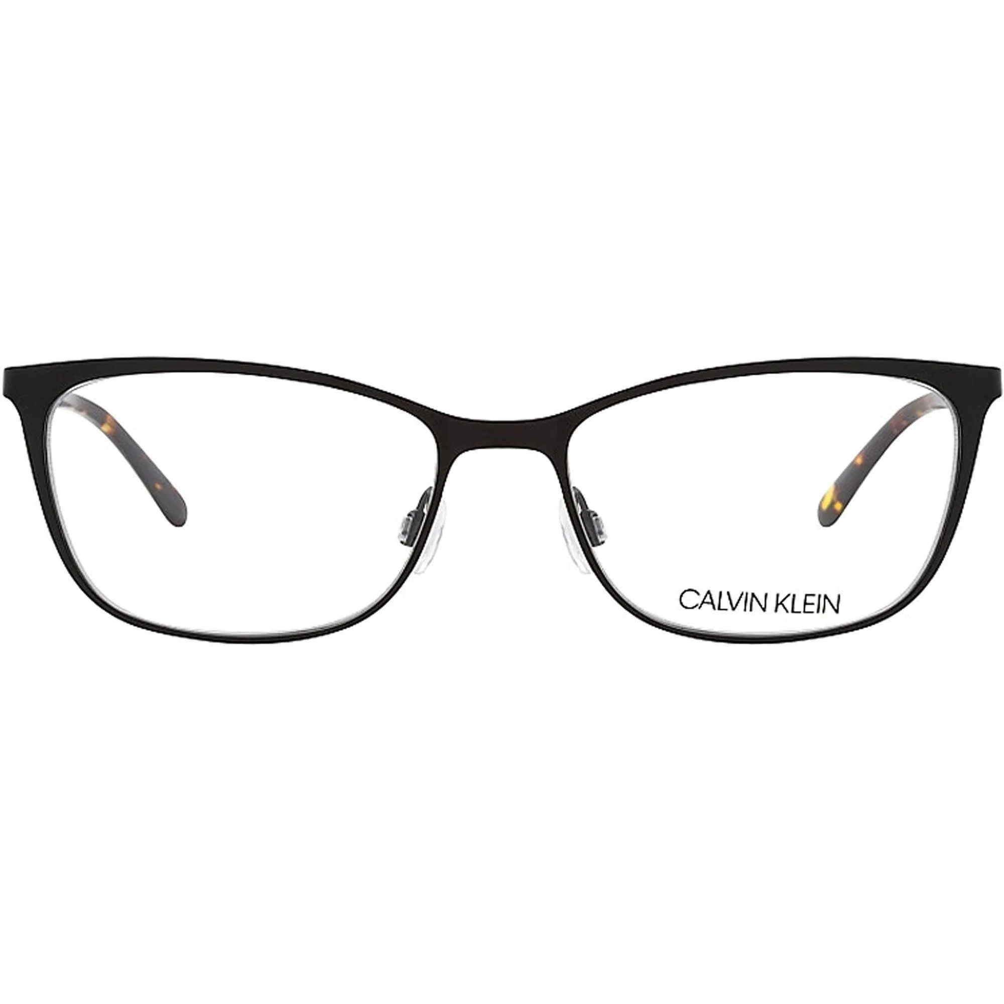 Calvin Klein Women's Eyeglasses - Black Metal rectangular Shape Frame | CK21118 001 Calvin Klein Eyeglasses
