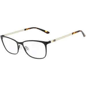 Calvin Klein Women's Eyeglasses - Black Metal rectangular Shape Frame | CK21118 001 Calvin Klein Eyeglasses