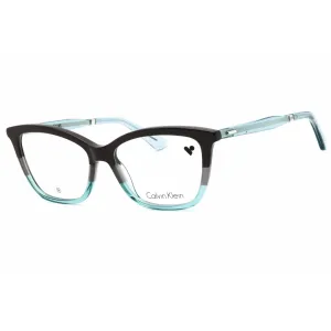Calvin Klein Women's Eyeglasses - Brown/Grey/Avio Cat Eye Full Rim Frame | CK23545 217 Calvin Klein Eyeglasses