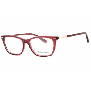 Calvin Klein Women's Eyeglasses - Burgundy Rectangular Full Rim Frame | CK22506 605 Calvin Klein Eyeglasses