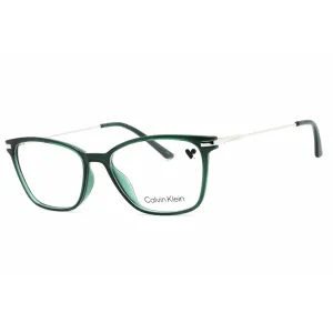 Calvin Klein Women's Eyeglasses - Crystal Emerald Cat Eye Full Rim Frame | CK20705 360 Calvin Klein Eyeglasses