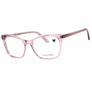 Calvin Klein Women's Eyeglasses - Crystal Mauve/Rose Cat Eye Shape Frame | CK19529 535 Calvin Klein Eyeglasses