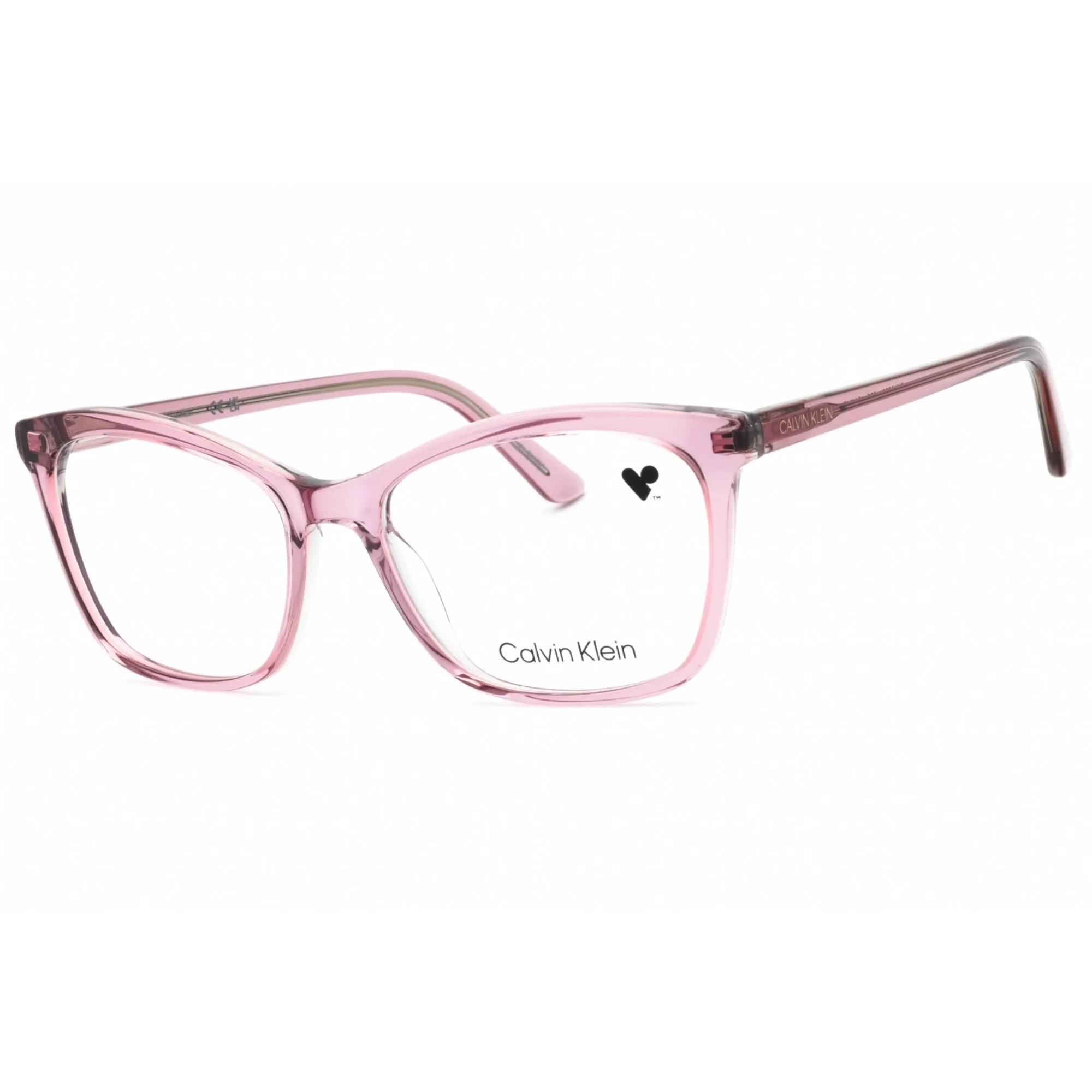 Calvin Klein Women's Eyeglasses - Crystal Mauve/Rose Cat Eye Shape Frame | CK19529 535 Calvin Klein Eyeglasses