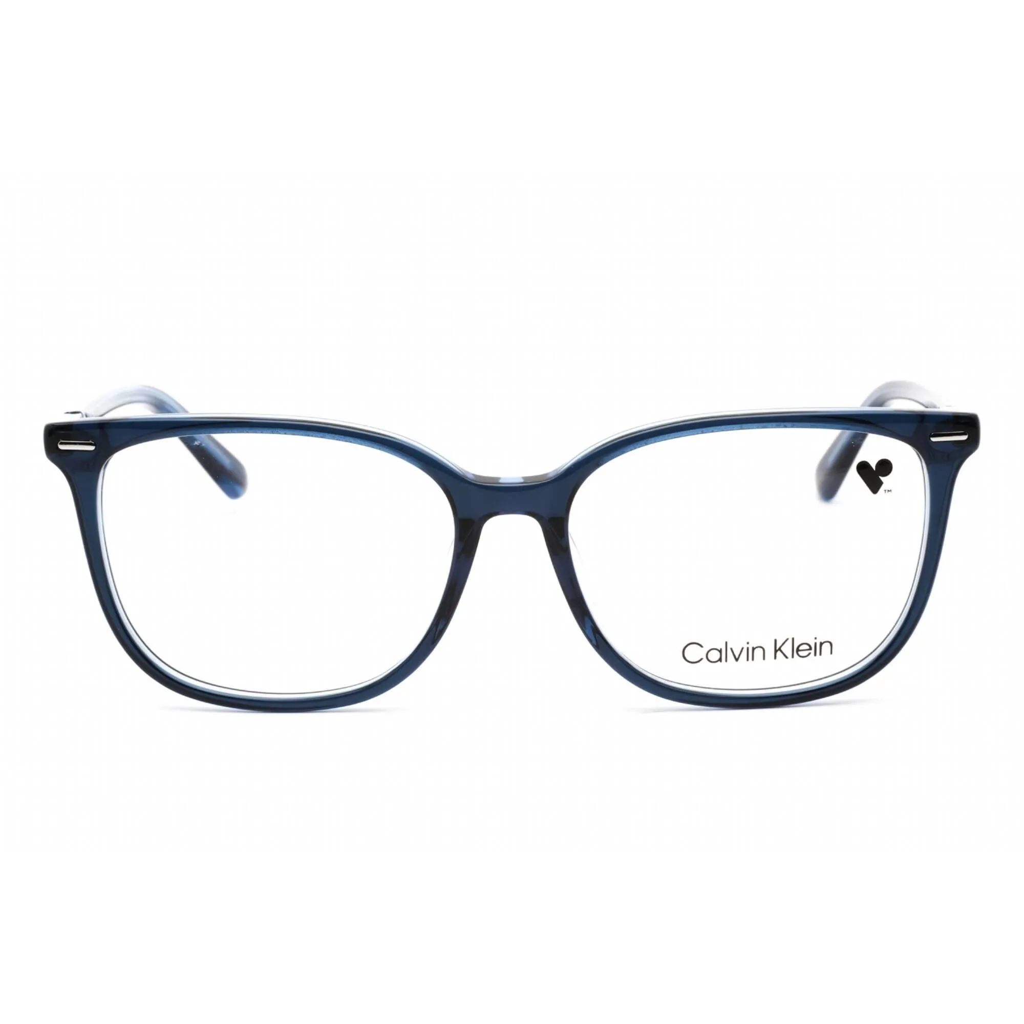 Calvin Klein Women's Eyeglasses - Full Rim Blue Rectangular Shape Frame | CK22505 438 Calvin Klein Eyeglasses