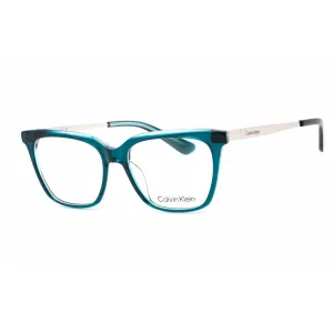 Calvin Klein Women's Eyeglasses - Full Rim Petrol Plastic Rectangular | CK22509 431 Calvin Klein Eyeglasses