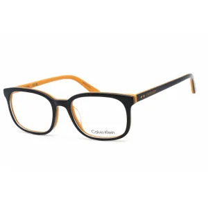 Calvin Klein Women's Eyeglasses - Navy/Maize Plastic Rectangular Frame | CK19514 415 Calvin Klein Eyeglasses