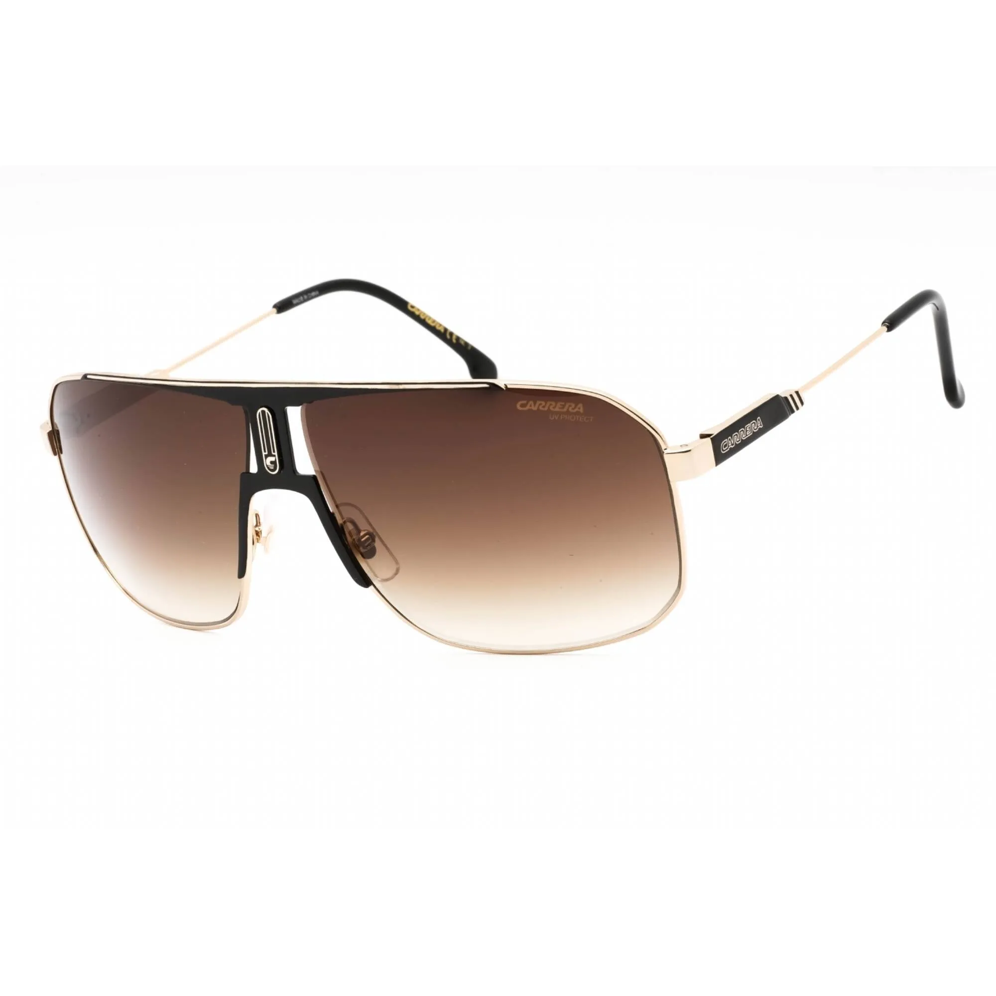 Carrera Men's Sunglasses - Black Gold Metal Navigator Frame | CARRERA 1043/S 02M2 HA Carrera Sunglasses