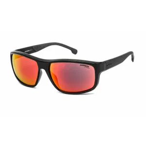 Carrera Men's Sunglasses - Black Red Plastic Rectangular Shape Frame | 8038/S 0OIT UZ Carrera Sunglasses