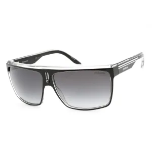 Carrera Men's Sunglasses - Black White Frame Grey Shaded Lens | CARRERA 22/S 080S 9O Carrera Sunglasses