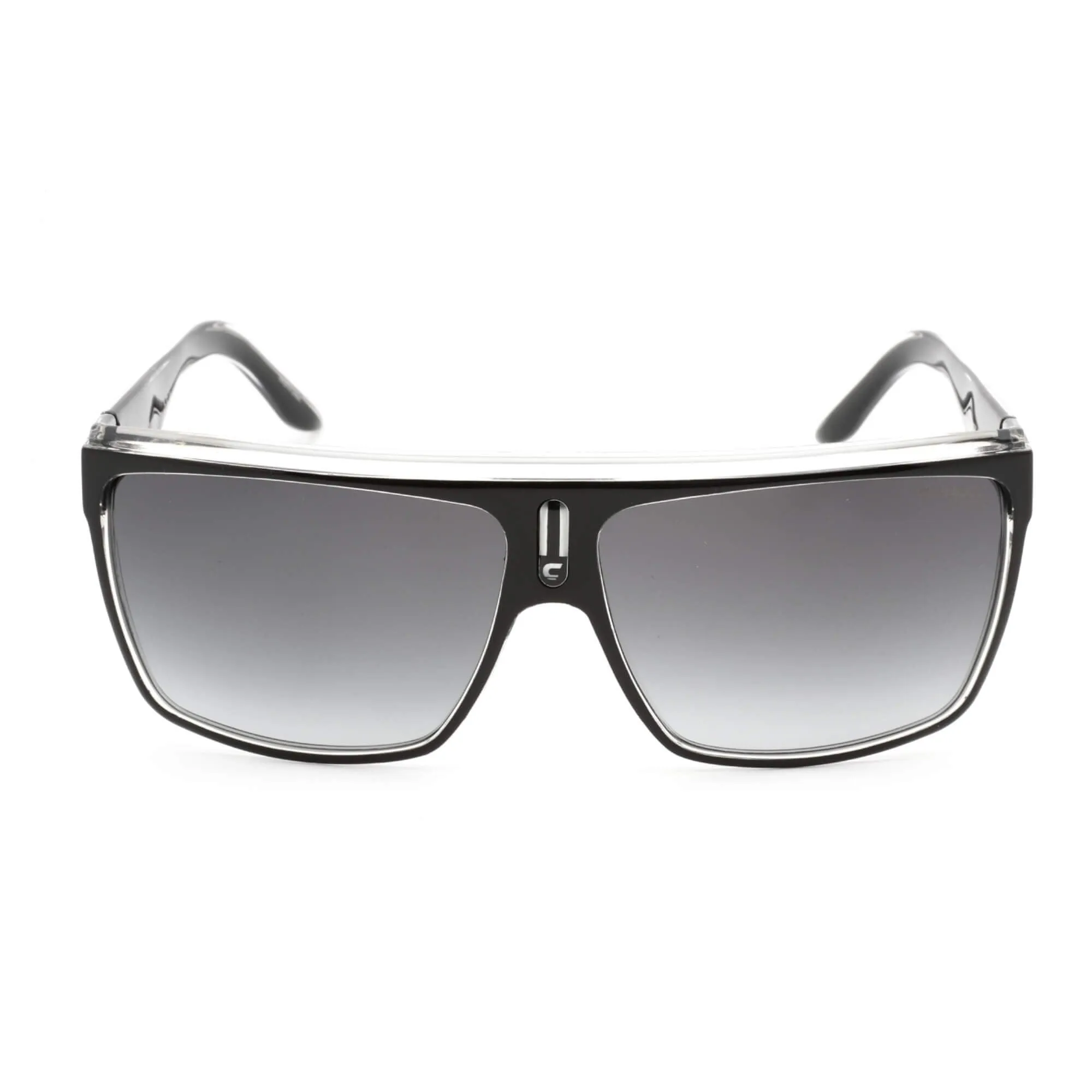 Carrera Men's Sunglasses - Black White Frame Grey Shaded Lens | CARRERA 22/S 080S 9O Carrera Sunglasses