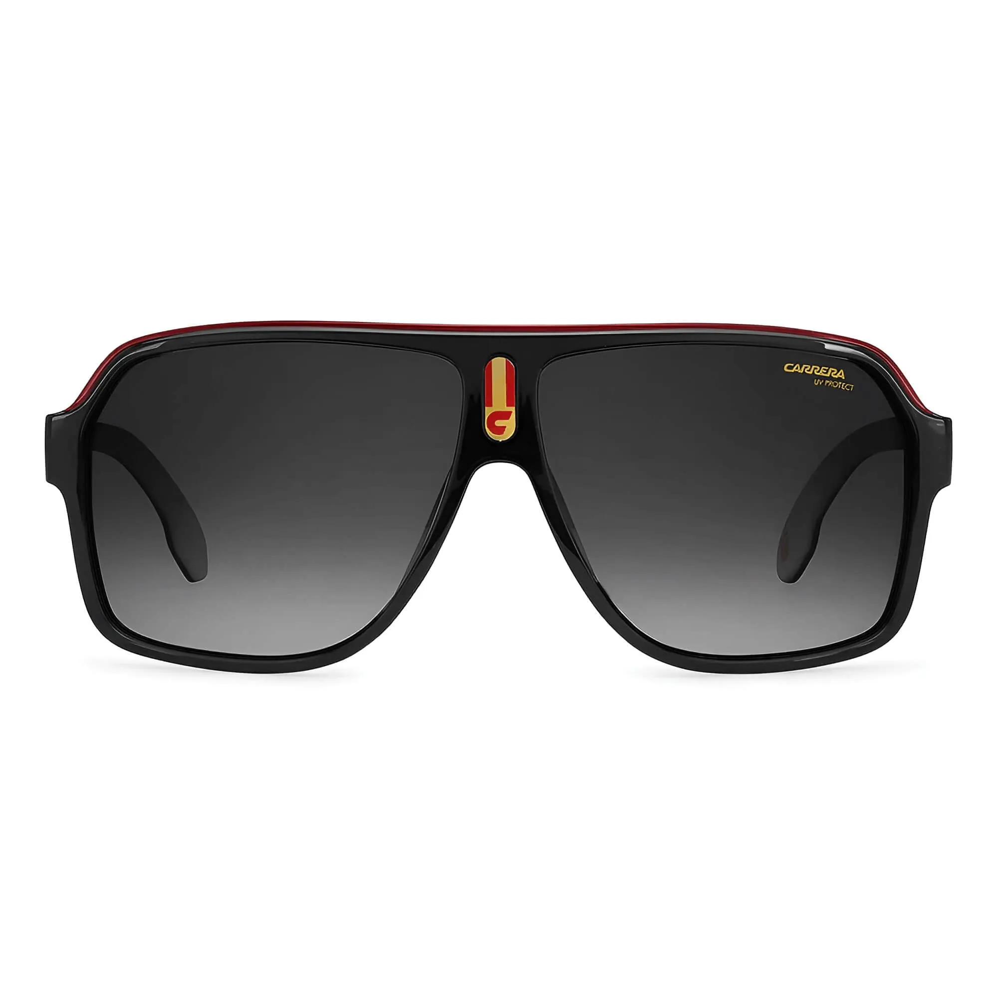 Carrera Men's Sunglasses - Black White Plastic Navigator Shape Frame | 1001/S 080S/M9 Carrera Sunglasses