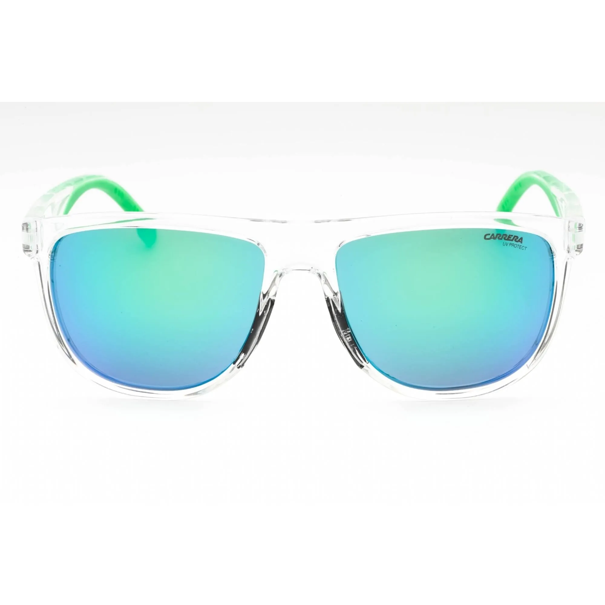 Carrera Men's Sunglasses - Crystal Green Plastic Square Frame | CARRERA 8059/S 00OX Z9 Carrera Sunglasses