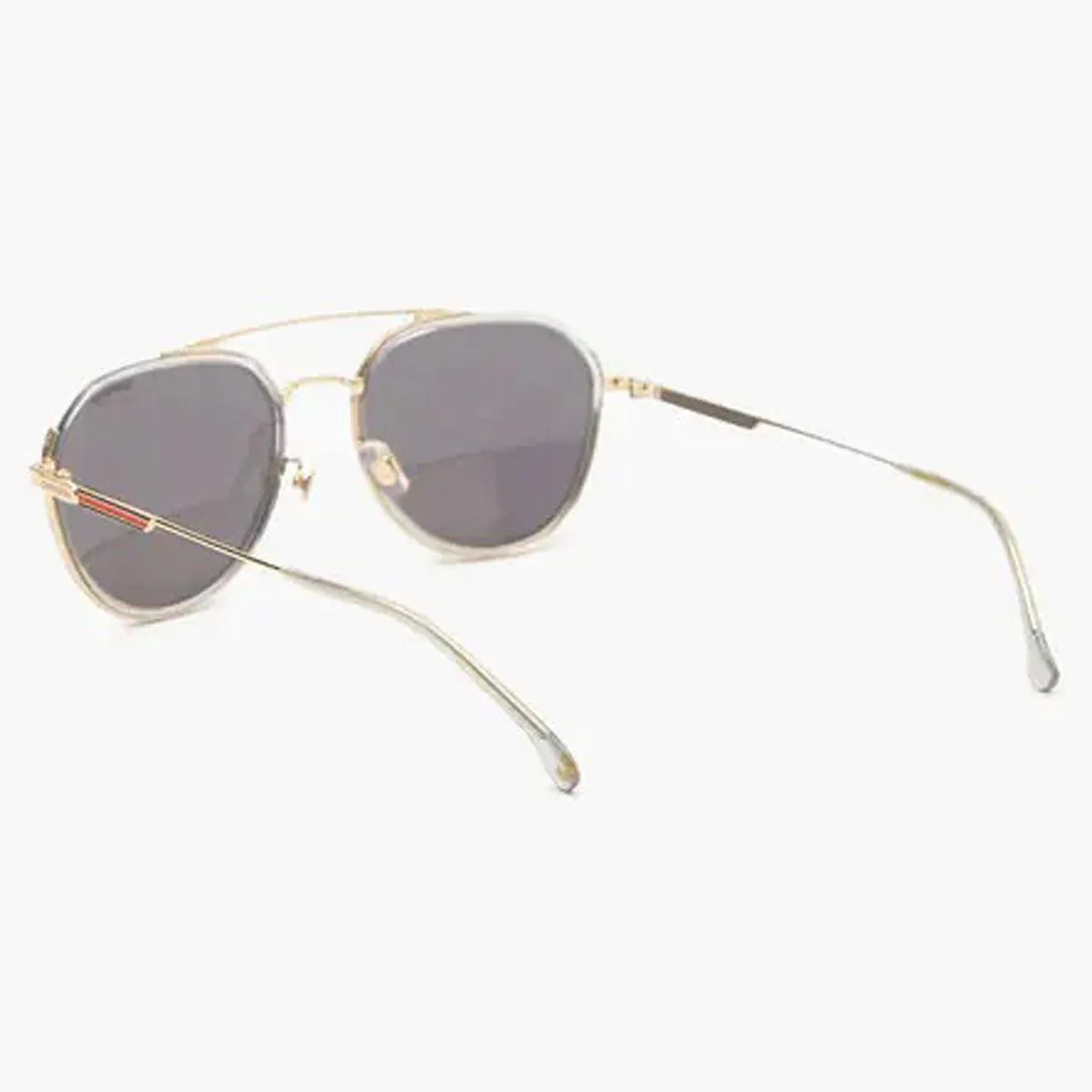 Carrera Men's Sunglasses - Gold Grey Pilot Metal Frame Tinted Lenses | 1028GS 02F7 Carrera Sunglasses