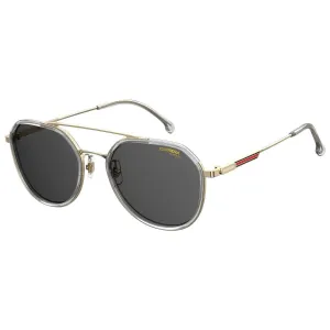 Carrera Men's Sunglasses - Gold Grey Pilot Metal Frame Tinted Lenses | 1028GS 02F7 Carrera Sunglasses