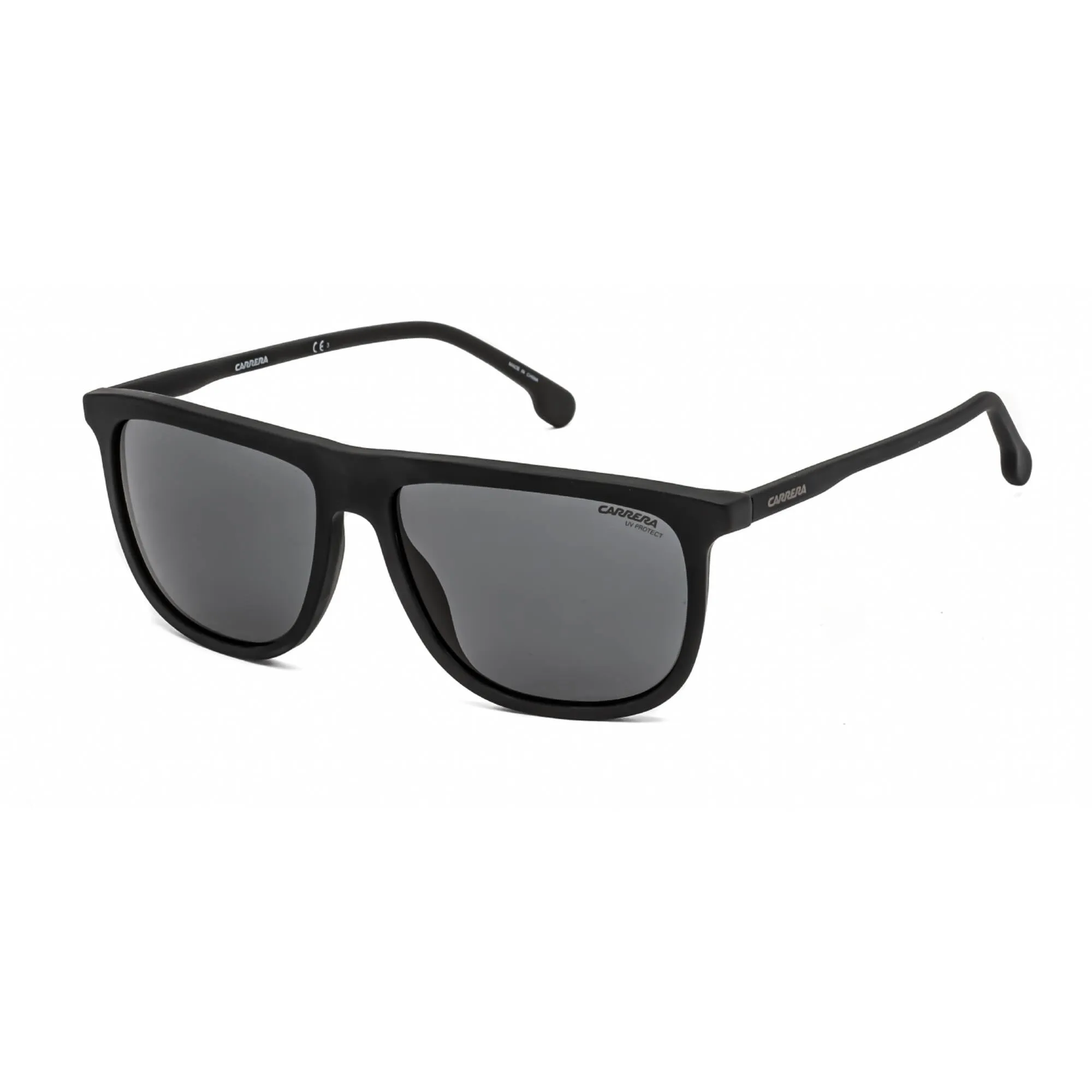 Carrera Men's Sunglasses - Matte Black Browline Frame Grey Lens | 218/S 0003 IR Carrera Sunglasses