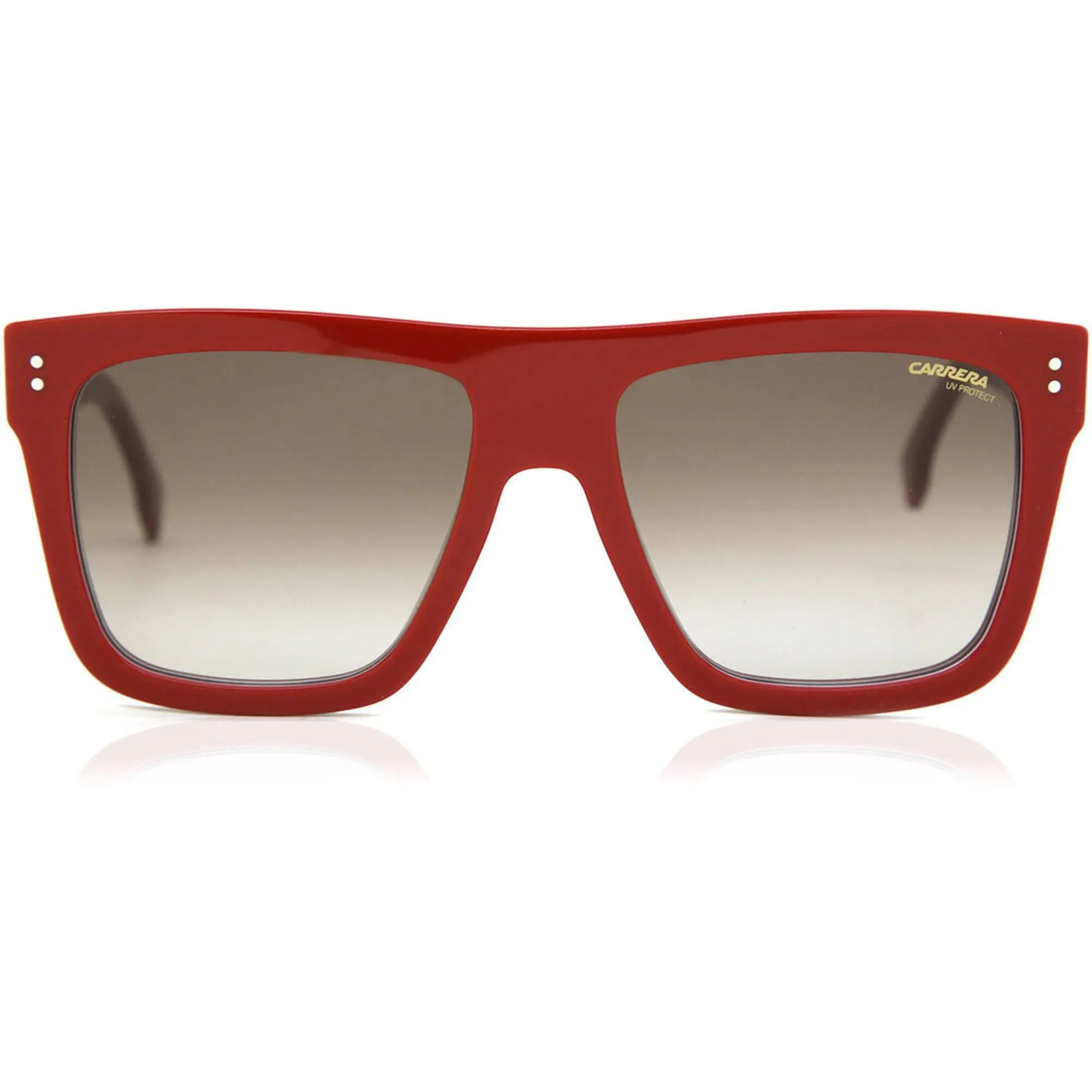 Carrera Men's Sunglasses - Red Square Shape Frame Brown Sf Gradient Lens | 1010/S C9A Carrera Sunglasses