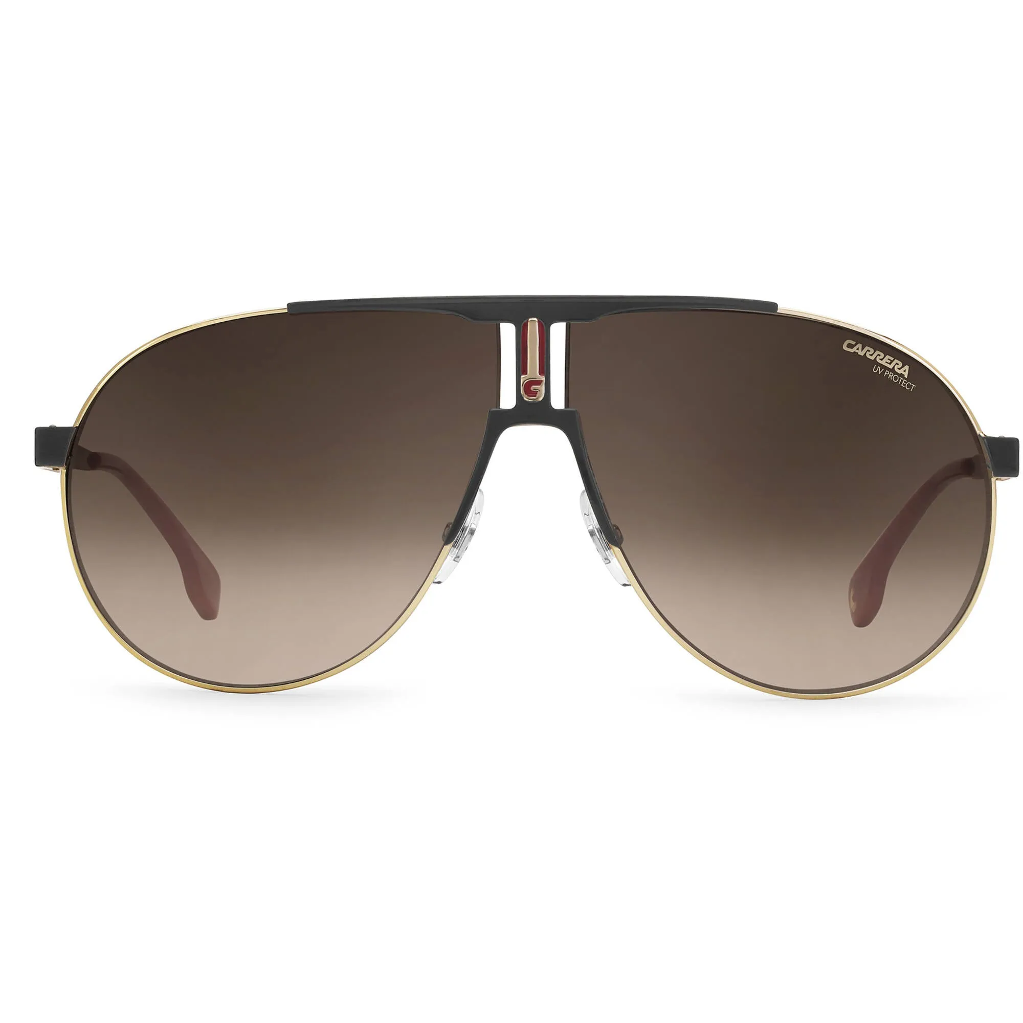 Carrera Unisex Sunglasses - Black Gold Metal Full Rim Navigator Frame | 1005/S 02M2/HA Carrera Sunglasses