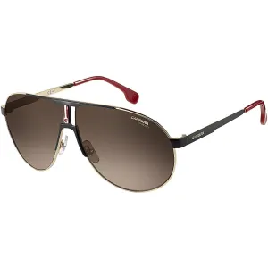 Carrera Unisex Sunglasses - Black Gold Metal Full Rim Navigator Frame | 1005/S 02M2/HA Carrera Sunglasses