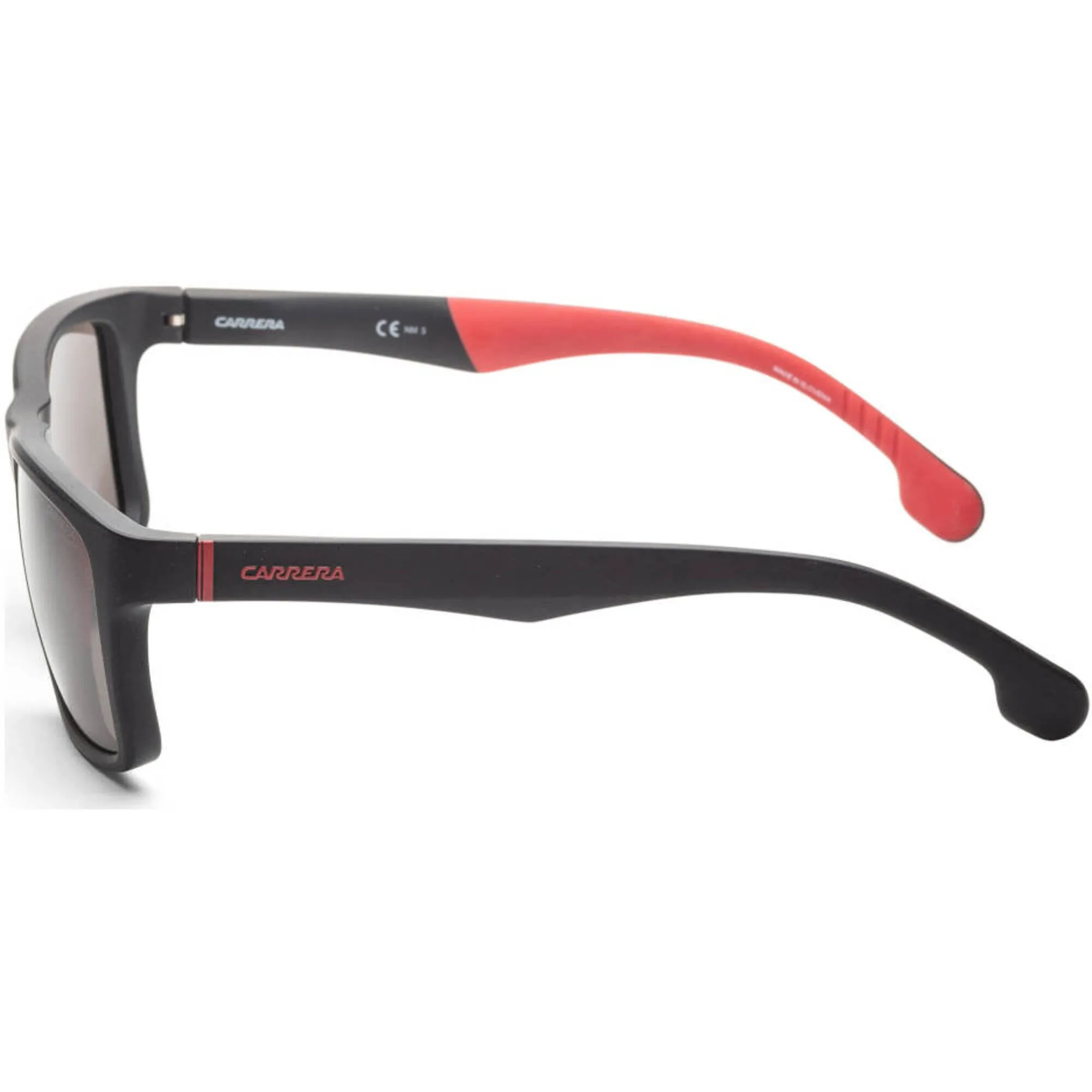 Carrera Unisex Sunglasses - Matte Black Plastic Rectangular Frame Grey Lens | 8024/S 3 Carrera Sunglasses