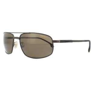 Carrera Unisex Sunglasses - Polarized Lens Matte Bronze Metal Frame | 8036/S 0VZH SP Carrera Sunglasses