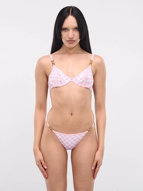 Contrasto Bikini Top (1015249-PASTEL-PINK-WHITE)