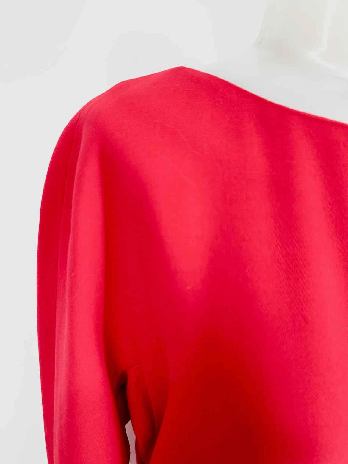 GIANNI VERSACE Women's Red Long Sleeve Size 12 Dress